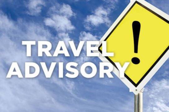 travel advisory poster