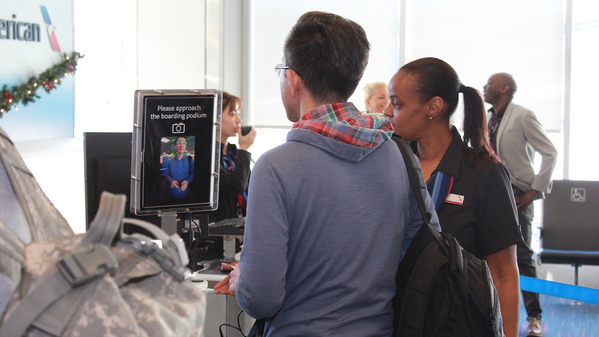 biometric boarding at LAX