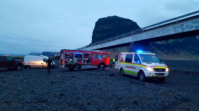 car crash in Iceland