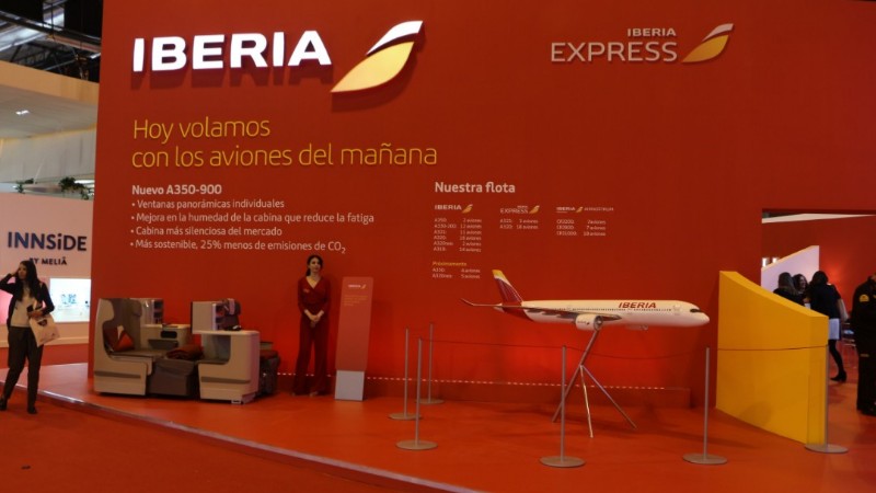 Iberia stand at Fitur Coromina