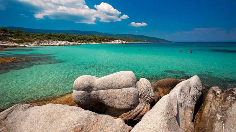 Halkidiki beach in Greece