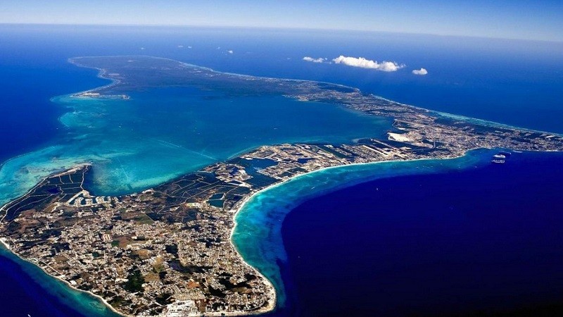 Cayman Islands from the air