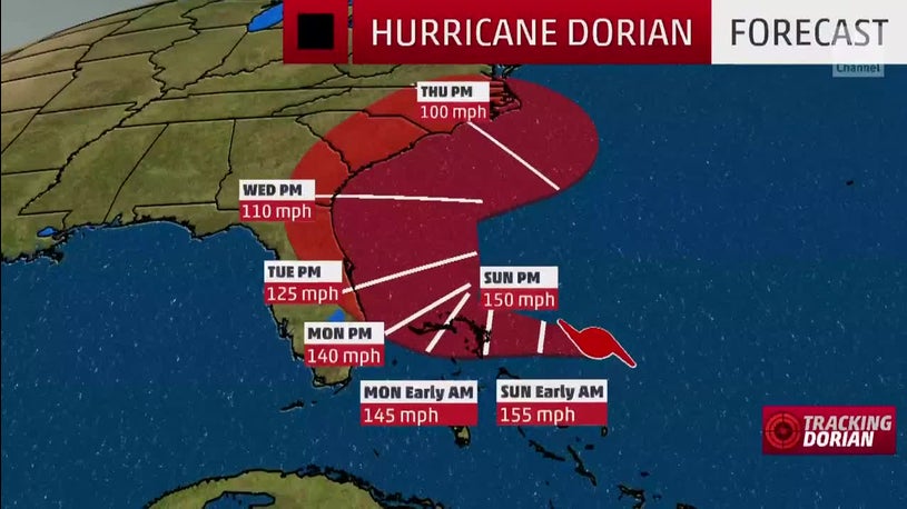 Florida Remains Alert amid Hurricane Dorian’s Latest Path Projection