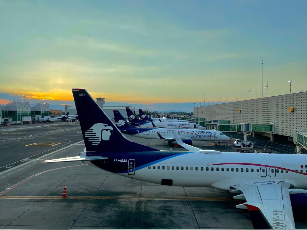 Aeromexico planes on tarmac