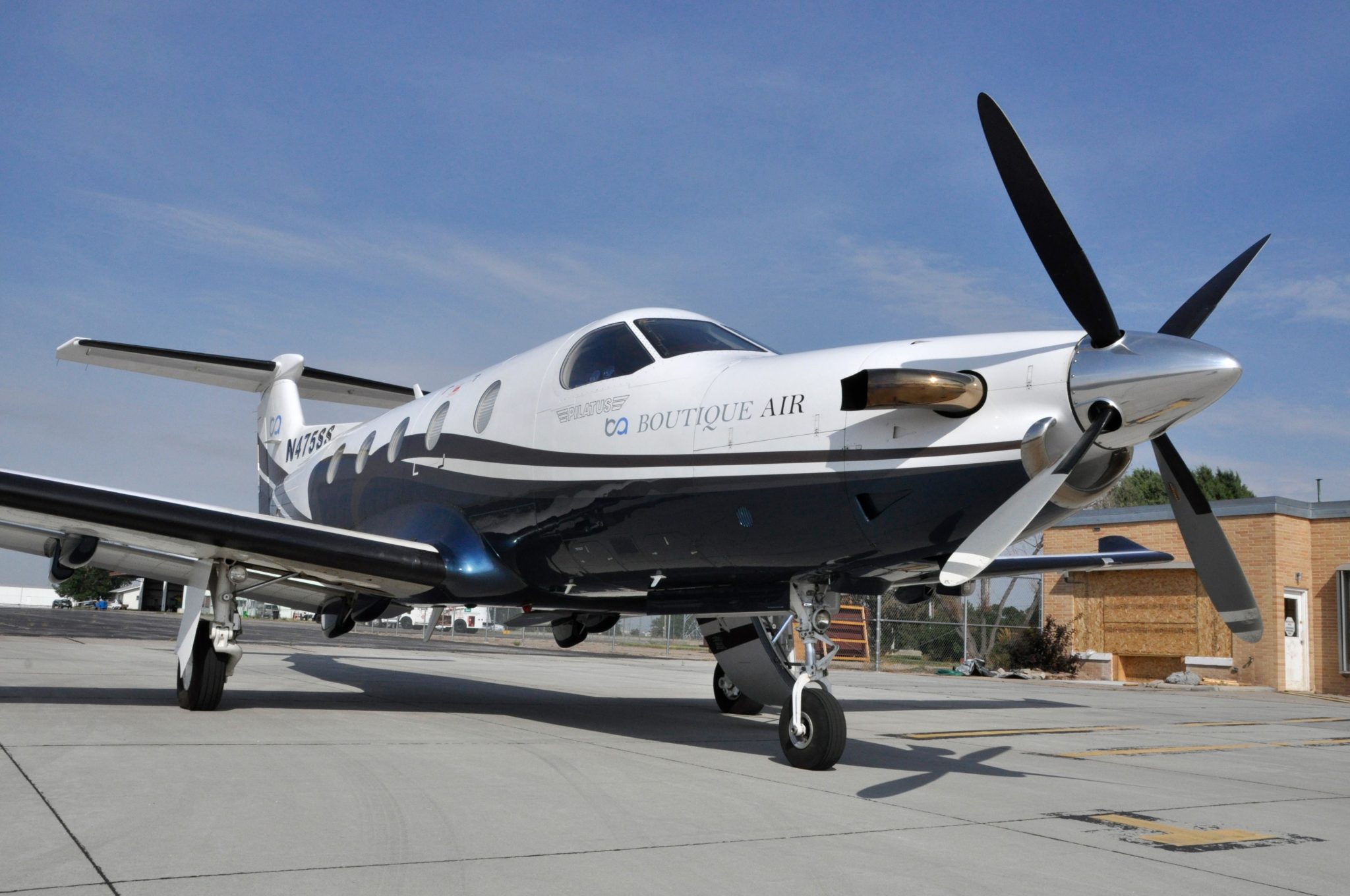 Boutique Air plane on tarmac