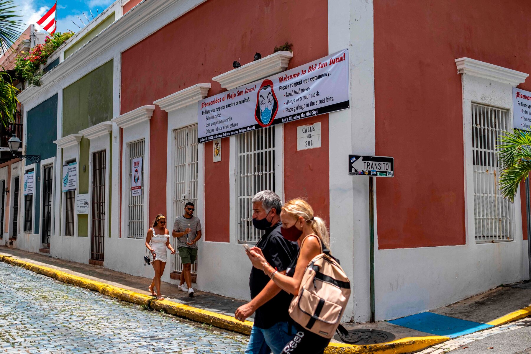 Caribbean street and corner