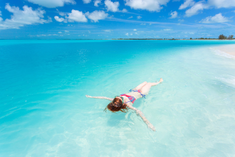swimmer in Cayo Largo, Cuba