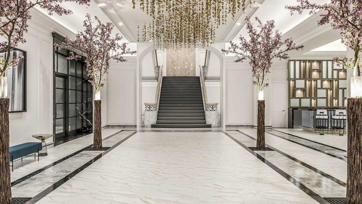 lobby of the Sour Seasons Hotel Chicago