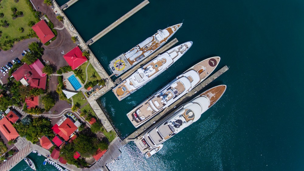 Grenada cruise terminal viewed from above