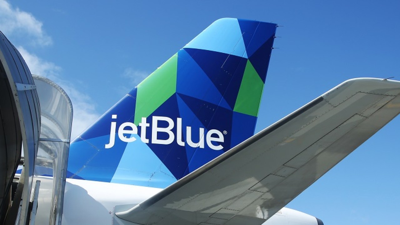 JetBlue plane tail