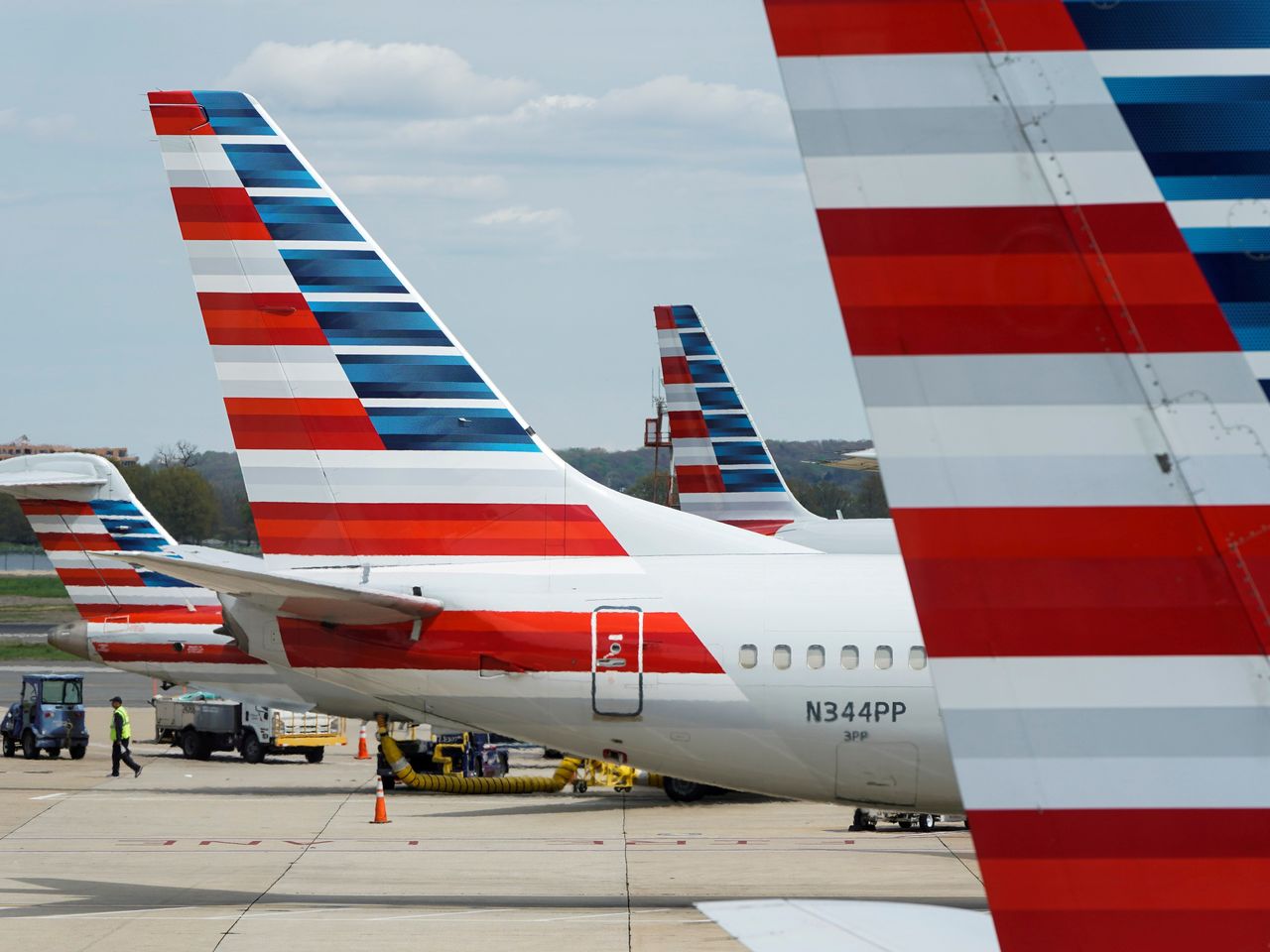 American Airlines tails