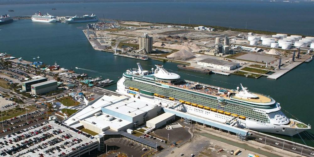 Port Canaveral seen from above