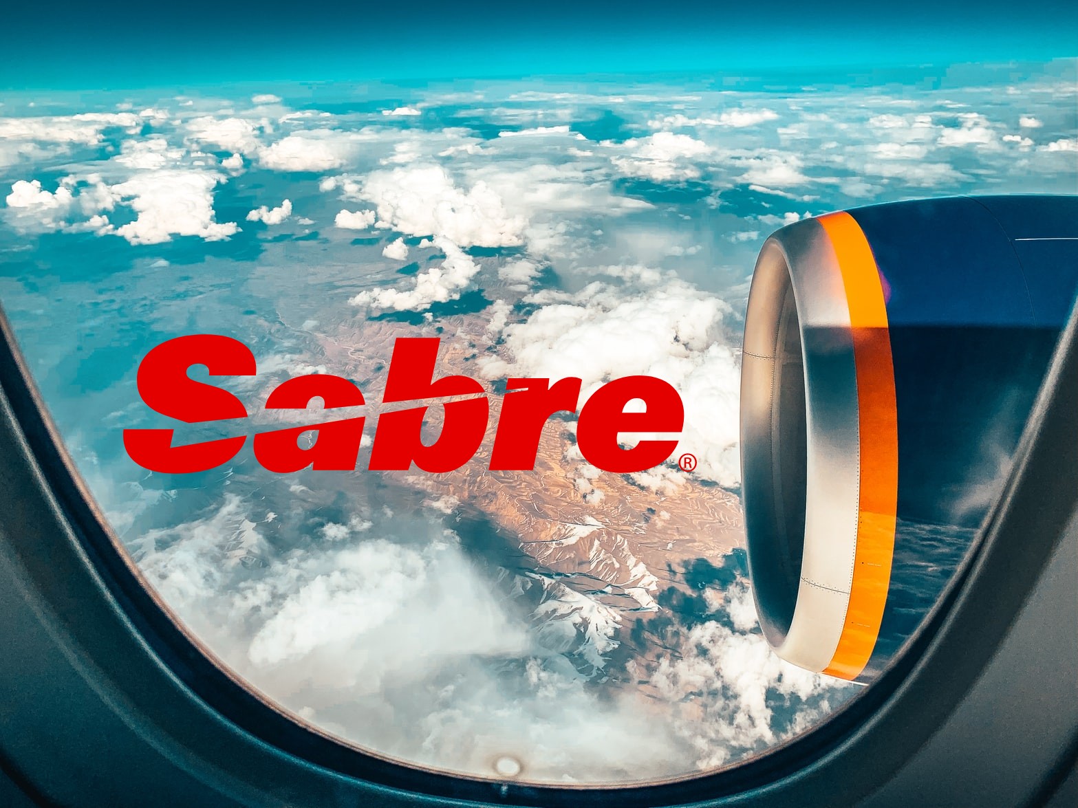 Sabre logo, aircraft jet engine