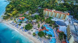 Sandals resort in Jamaica viewed from above