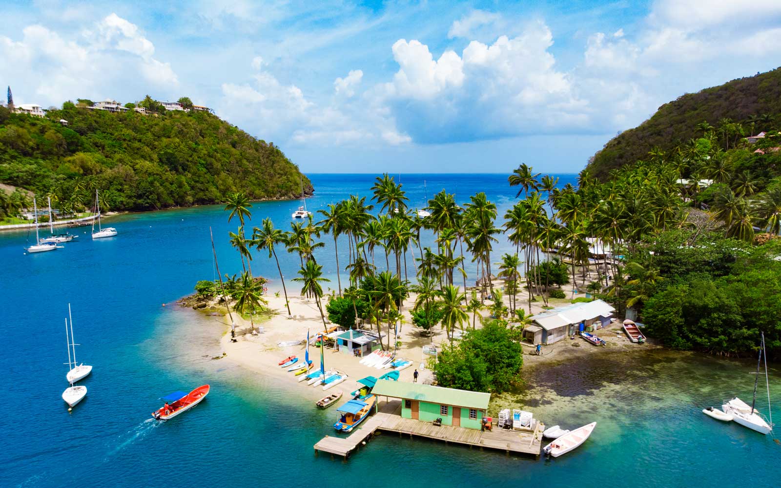 St. Lucia from the air