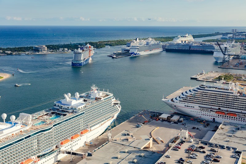 cruises viewed from atop