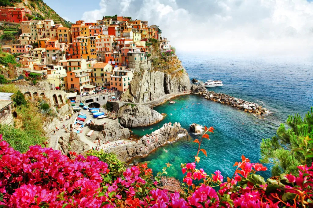 Italian town by the sea