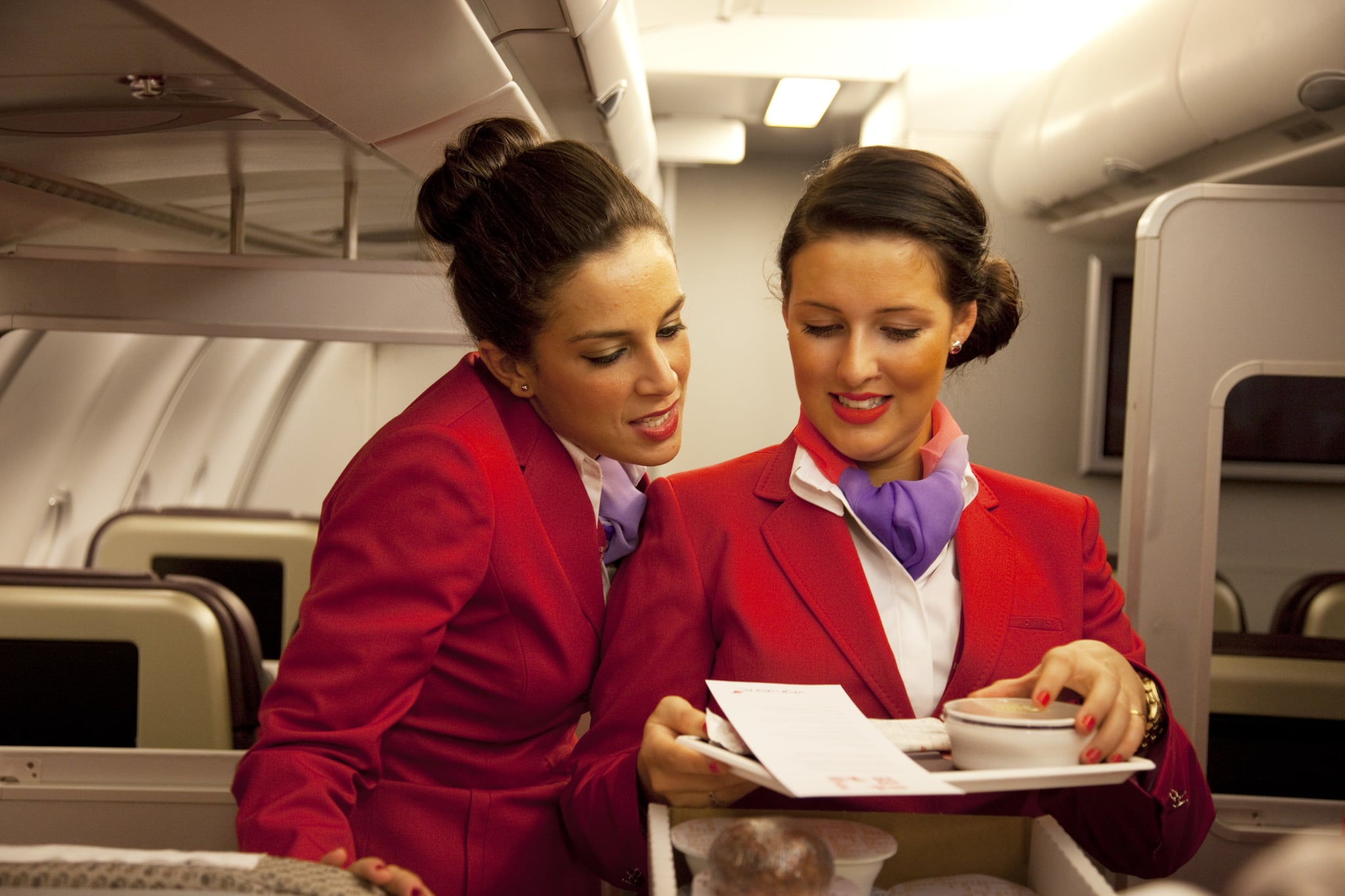Virgin flights attendants