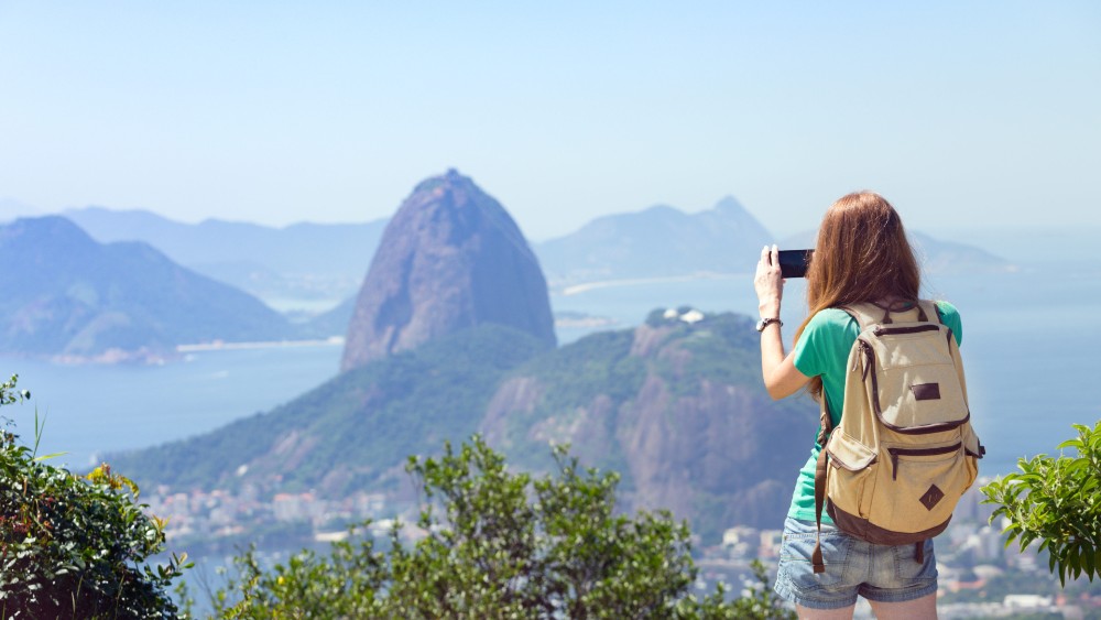tourist in Rio de Janeiro