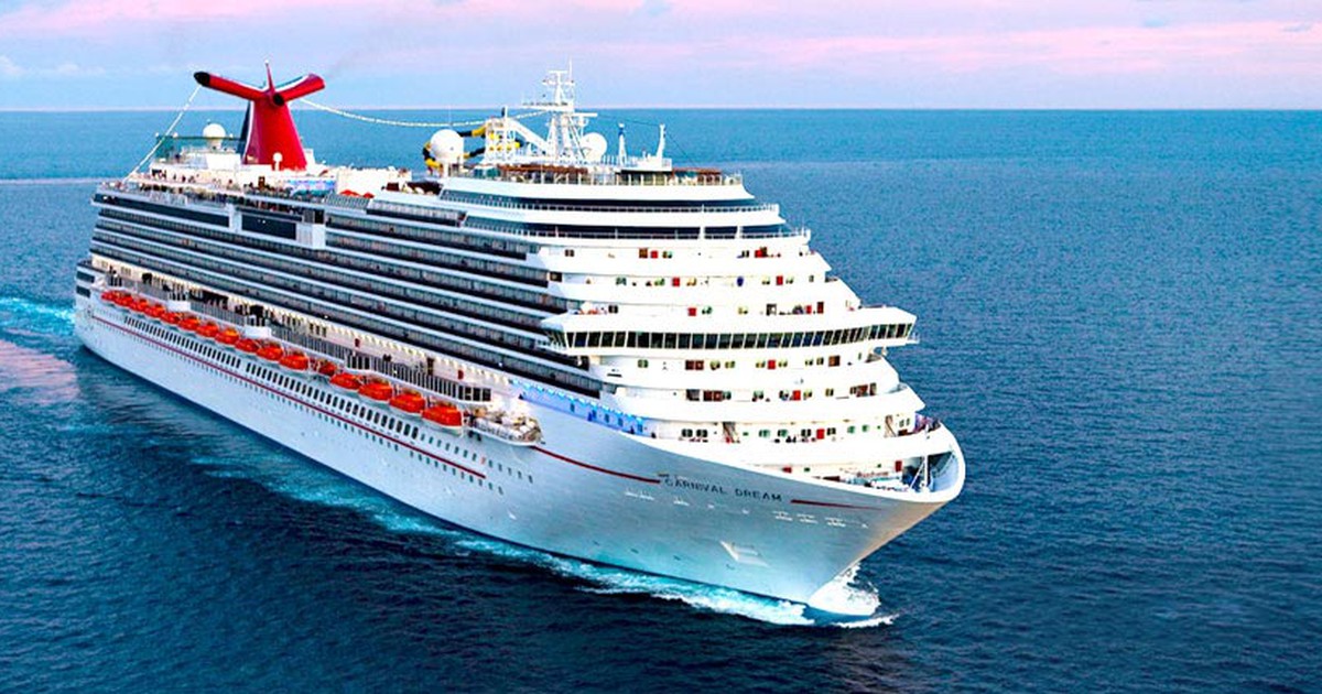 Carnival cruise ship at sea
