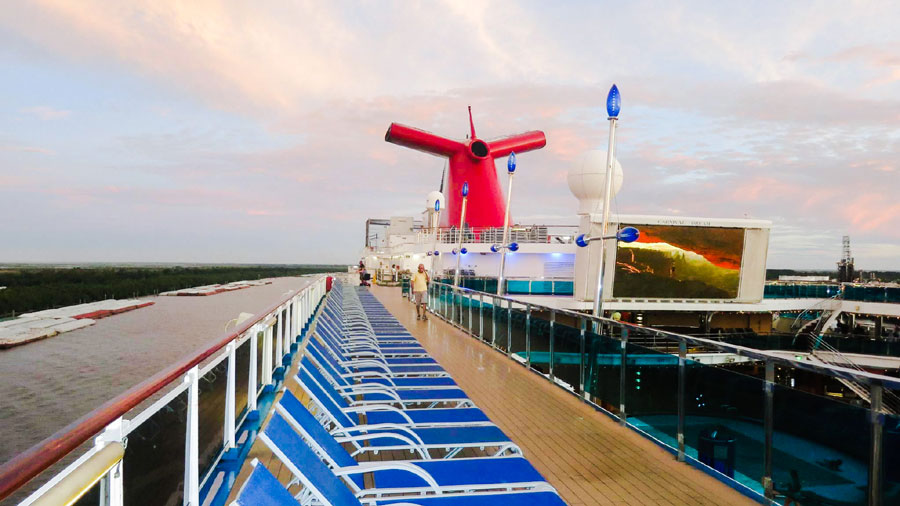 Carnival Cruise Line ship deck