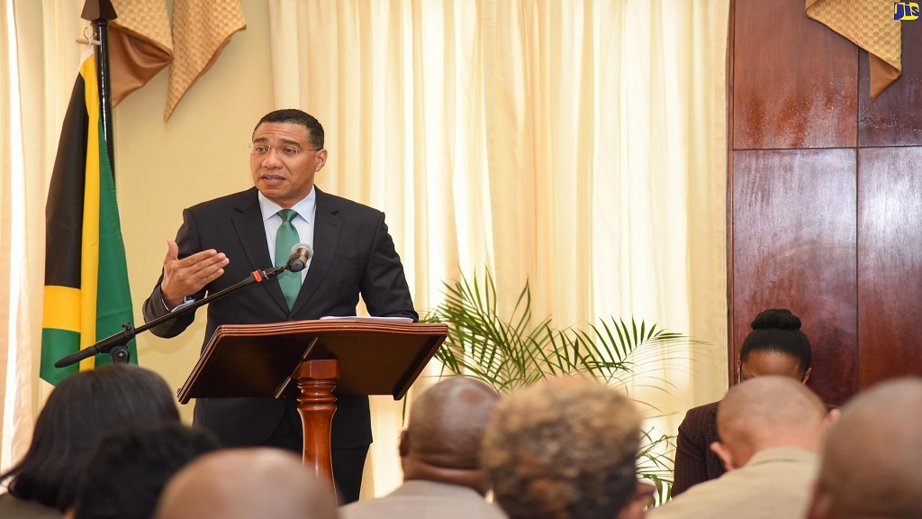 Jamaican Prime Minister Andrew Holness