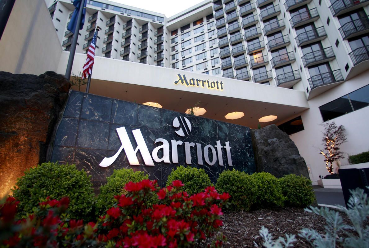 Marriott hotel entrance