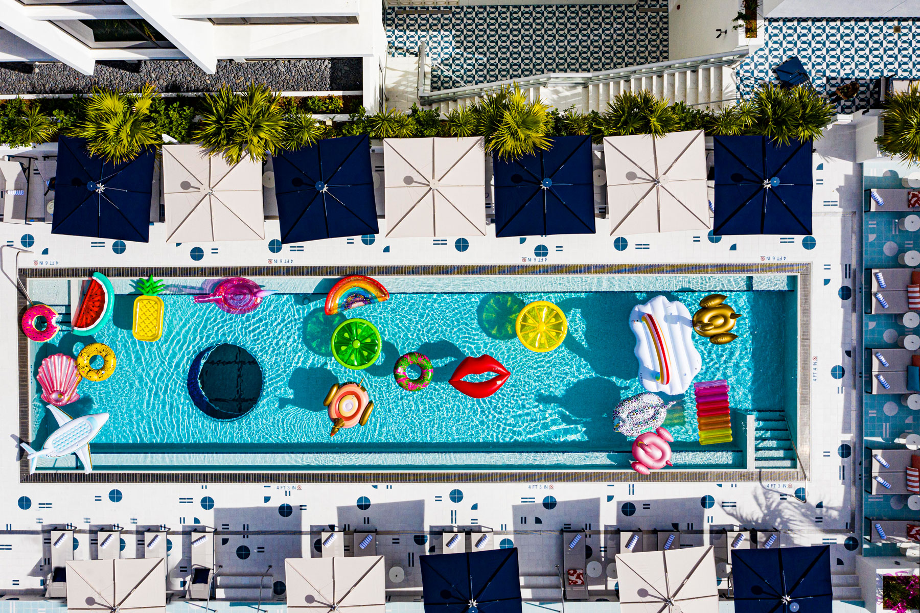 Moxy Miami Beach pool from above