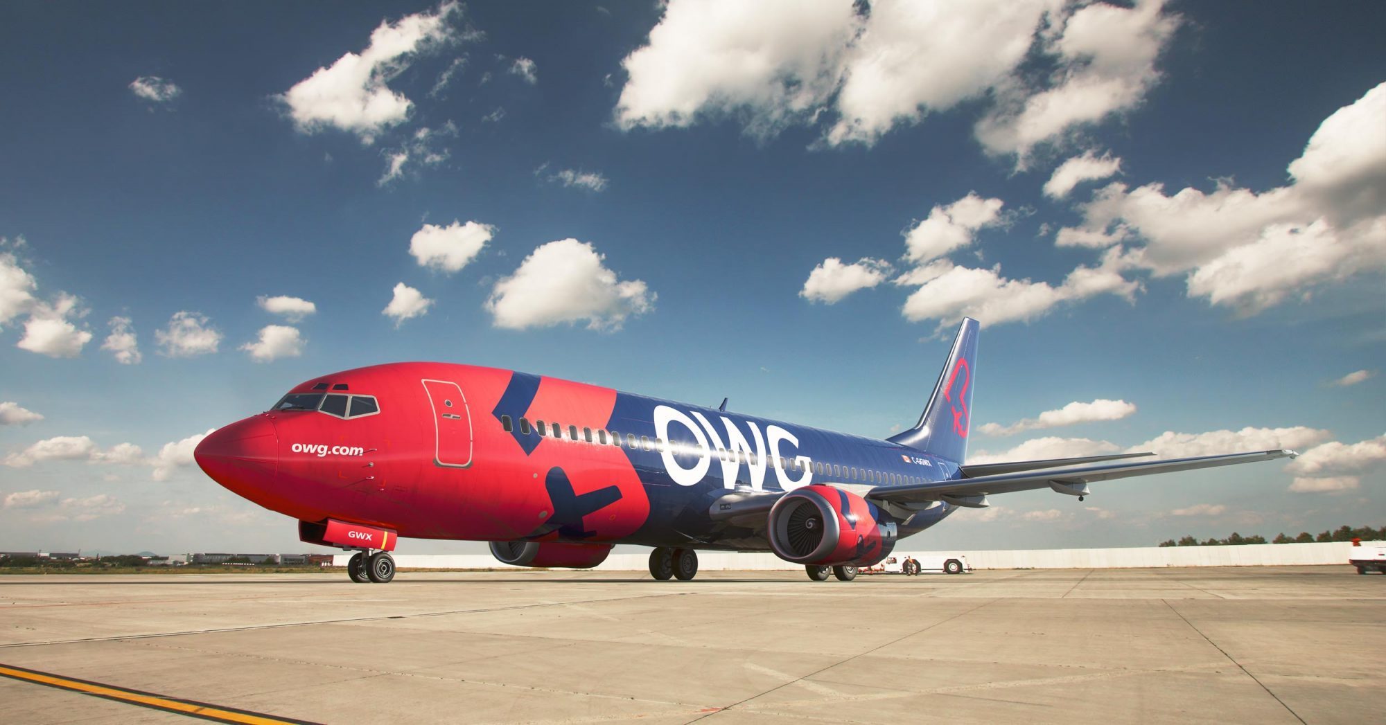 OWG aircraft on tarmac