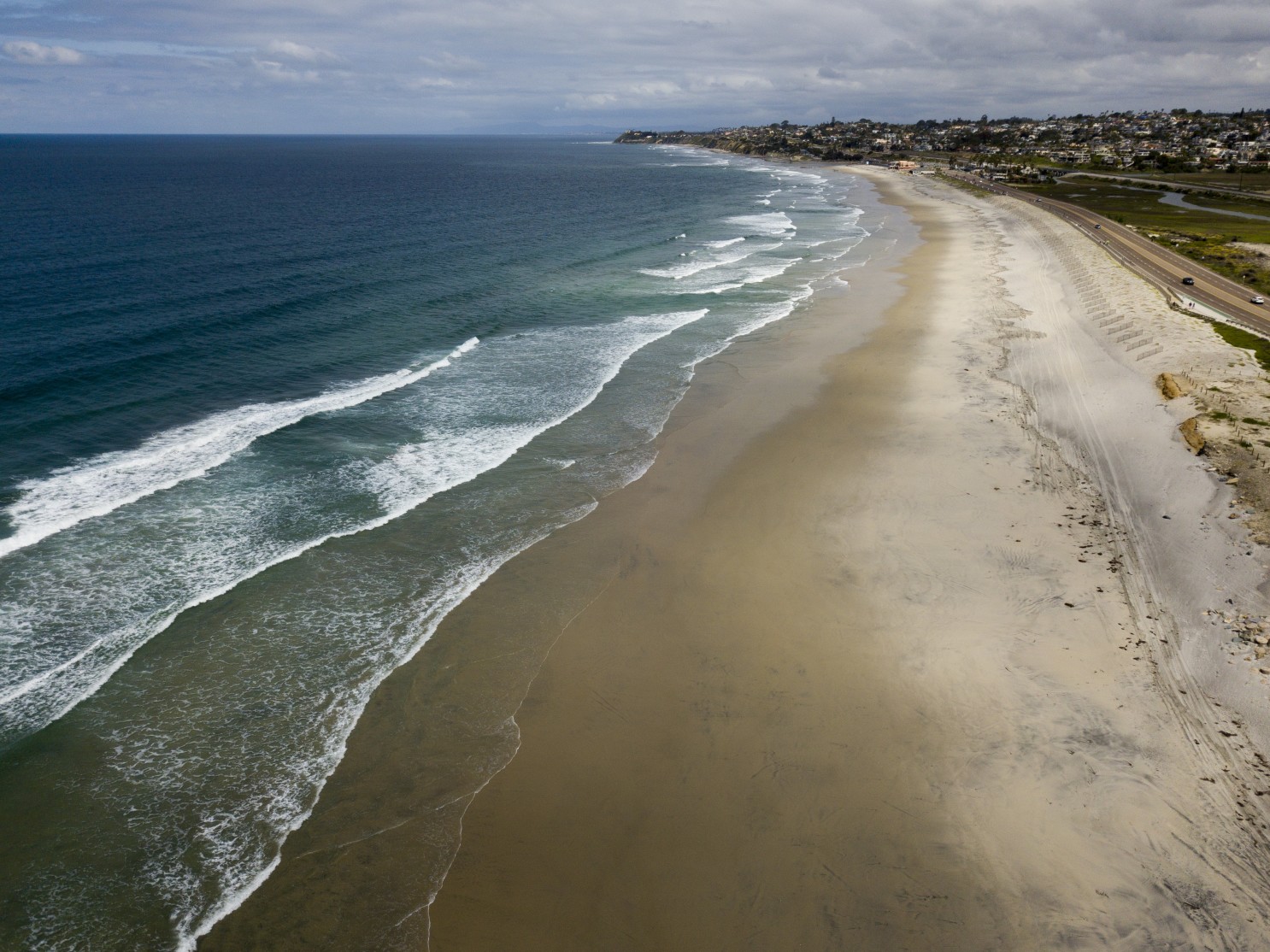 empty beach in California