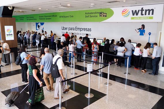 registration room for WTM Latin America