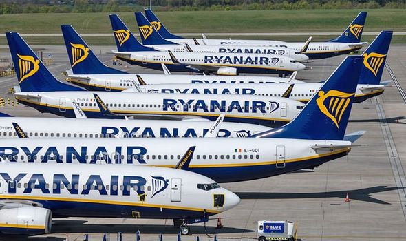 Ryanair planes on tarmac