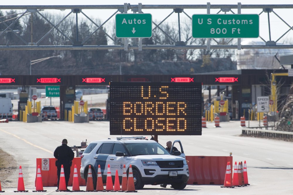 US-Canada border closed