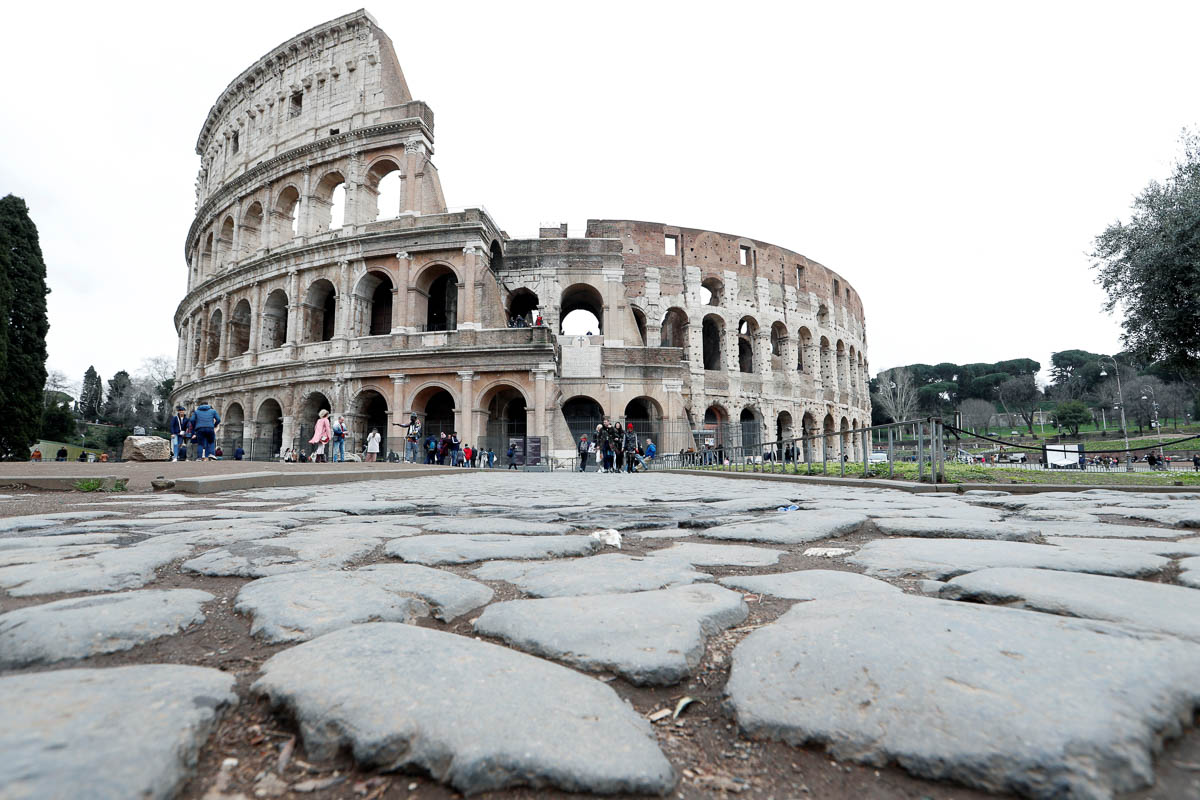 the Rome Colliseum