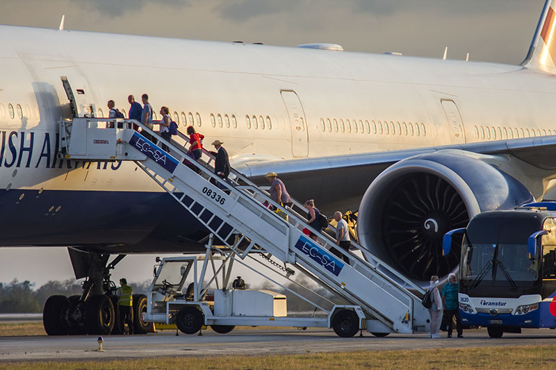 passengers on plane