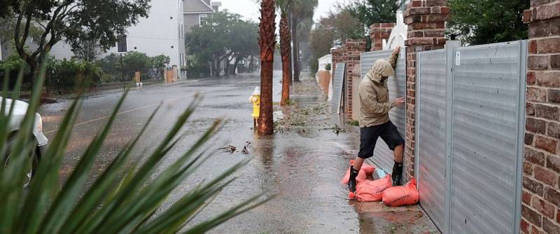 Hurricane Dorian's eyewall was just off South Carolina's coast
