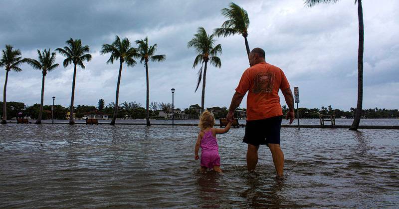 Hurricane Dorian's eyewall was just off South Carolina's coast