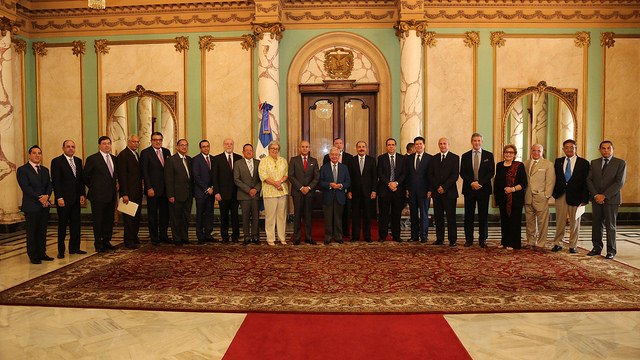 Members of the Iberian-American Gastronomy Academy Received by the Dominican President