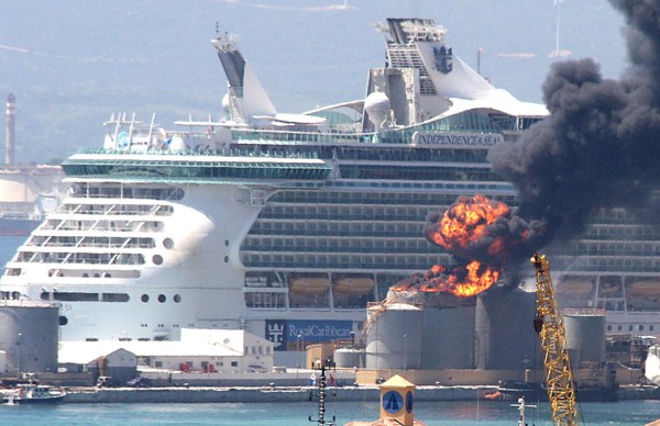 A Dozen Royal Caribbean Passengers Hurt in Gibraltar Pier Explosion