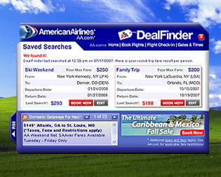 American Airlines Upgrades DealFinder Desktop Fare Search Tool