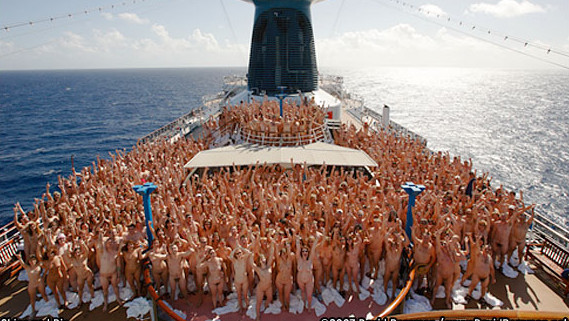 Big Nude Boat Docks in the Dominican Republic with 3,000 Naked Tourists