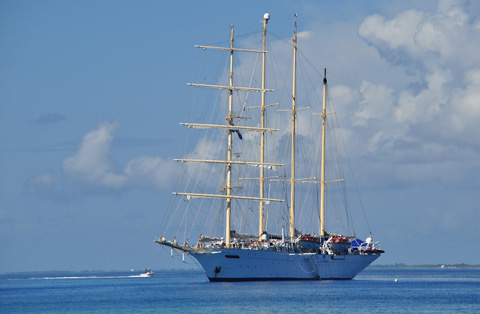 MS Star Flyer Pays Rare Cruise Visit to Cayman Brac