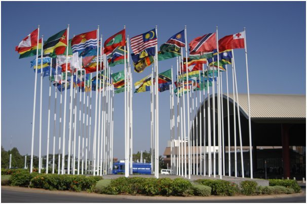 Flags of CTO Member Countries Hoisted along Kim Collins Highway