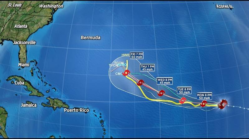 Tropical Storm Florence Gets Heftier in the Central Atlantic