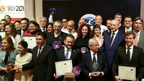 The winners of the 2016 Excelencias Awards in Madrid's FITUR Winners of the Excelencias Awards Announced in FITUR 2017