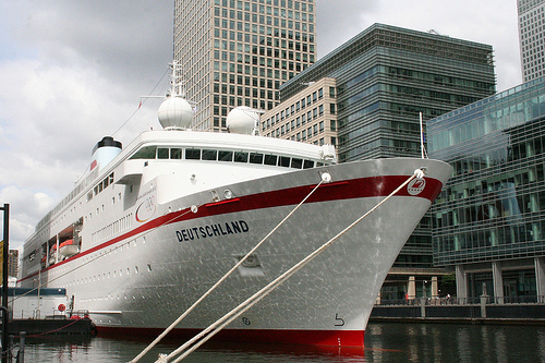 German Cruise Sails along the Paraná River to the City of Rosario