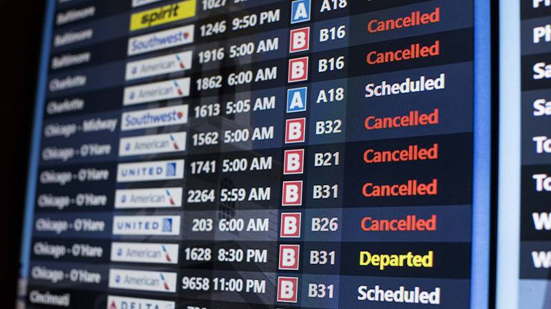 Over 4,000 Flights Canceled by Winter Storm Grayson
