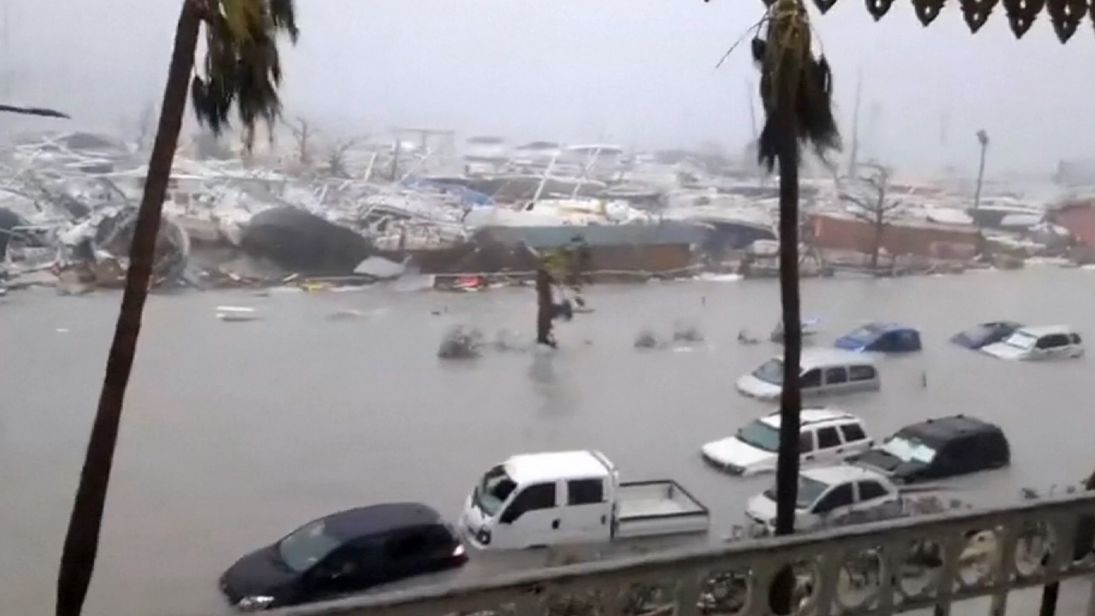 Hurricane Irma Slams Caribbean Islands as it Heads toward Puerto Rico