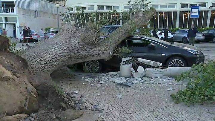 Storm Leslie Makes Landfall in Portugal with 110 mph Gusty Winds