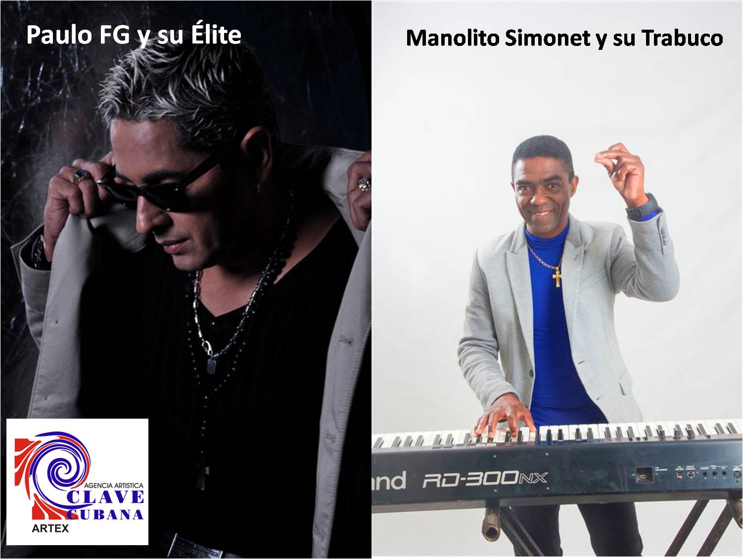Manolito Simonet y su Trabuco, Paulo FG y su Élite on Tour in Colombia